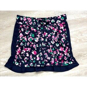 Perry Ellis PGA Tour Peacoat Skort - Women's Size S - Multicolor Floral Stretch